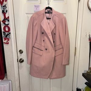 EUC Torrid Pink wool pea coat size 3